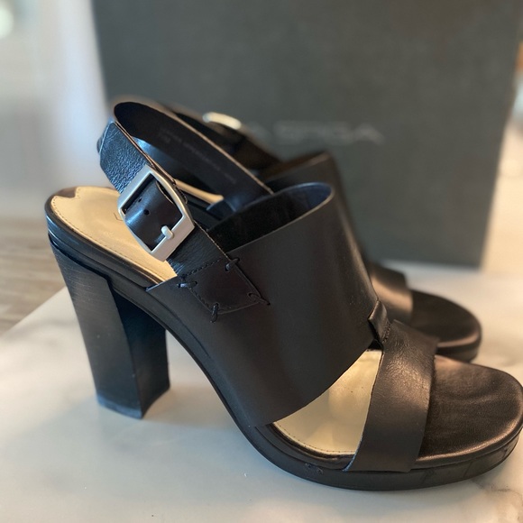 Via Spiga Ibiza Black Calf 7.5 M Heels Nordstrom - Picture 16 of 16
